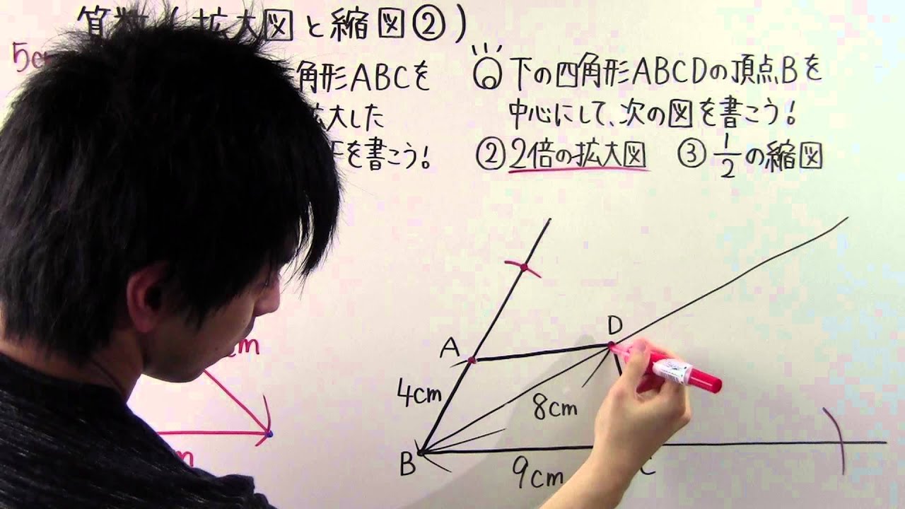 【小６　算数】　　小６－１９　　拡大図と縮図②