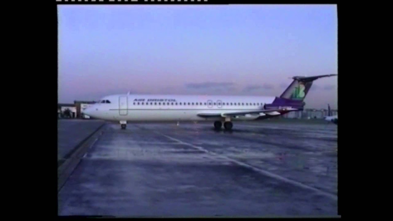 Air Bristol BAC 1-11 at Antwerp Airport, 1994.