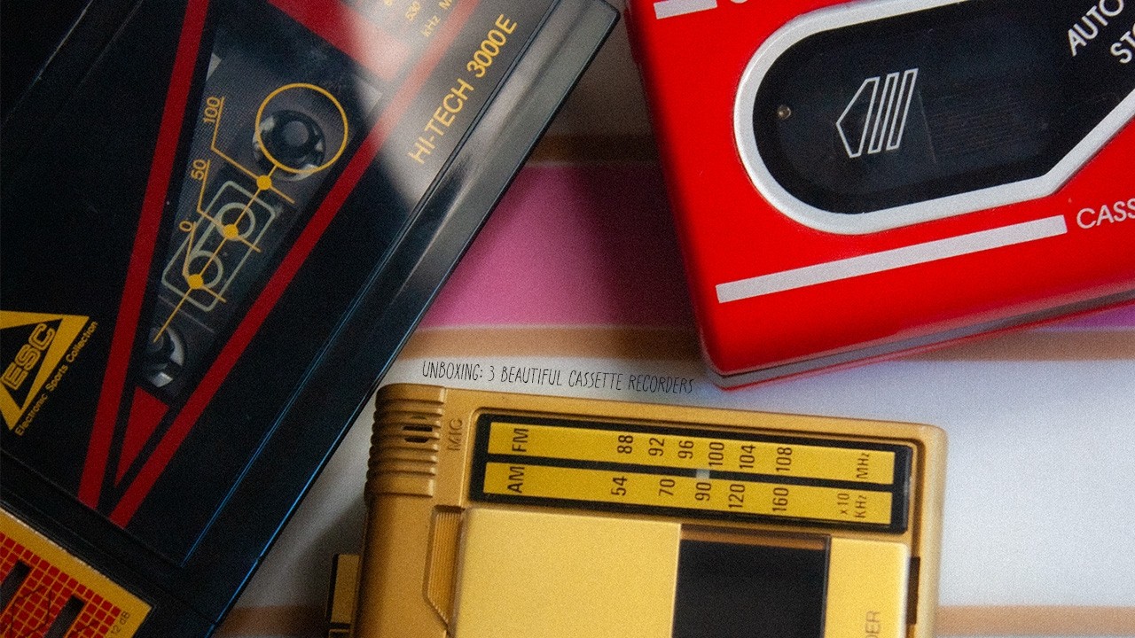 Unboxing: 3 Beautiful Cassette Recorders
