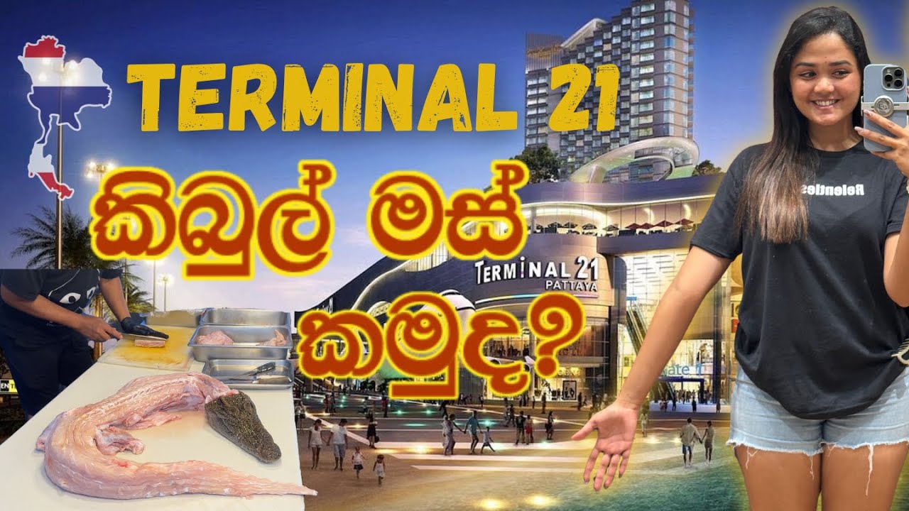 Pathaya🇹🇭 වල ලස්සනම Mall එකෙන් කිබුල් මස් කෑවා 🐊🤤|සිංහල vlog