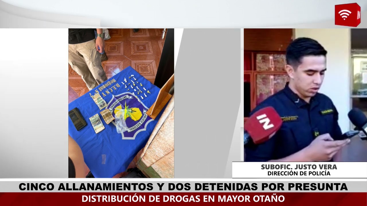 ALLANAMIENTOS SIMULT&Aacute;NEOS EN MAYOR OTA&Ntilde;O CON DOS APREHENDIDAS