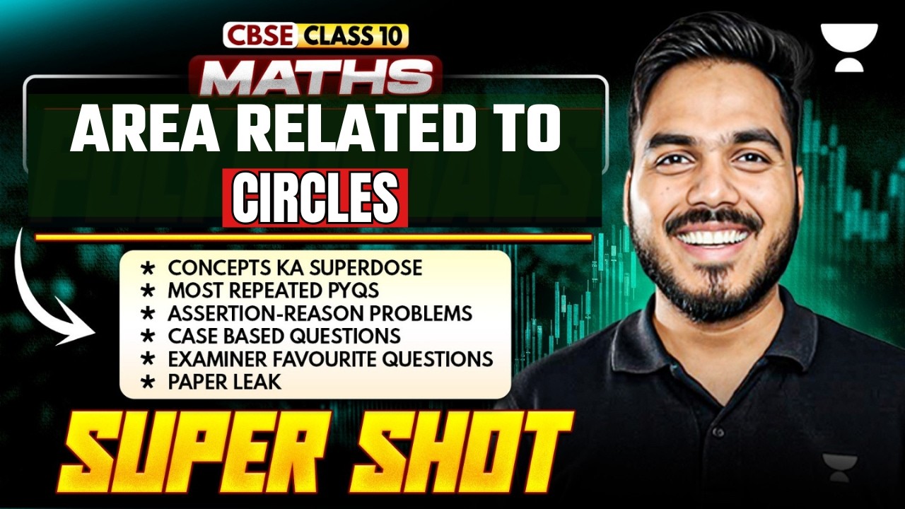 Area Related to Circles Class 10 | Math Most Important Questions | Abhinay Sir