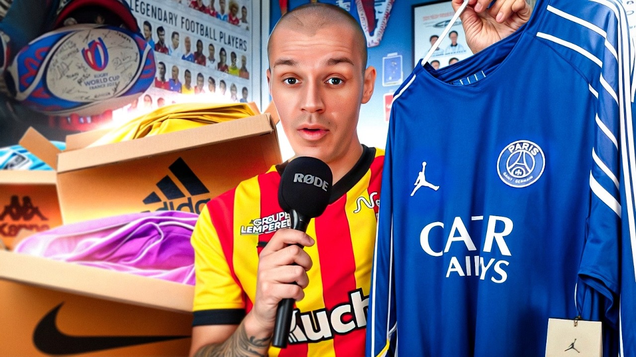 Des MAILLOTS STOCK PRO du PSG 🤔 Mon plus gros UNBOXING de FOOT (Toulouse, Paris, Malherbe)