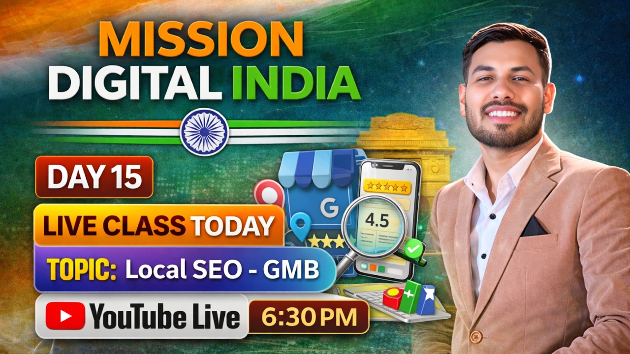 Day 15 🔴 LIVE | Local SEO 2026 + Google My Business (GMB) 🔥 Business Rank Kaise Kare?