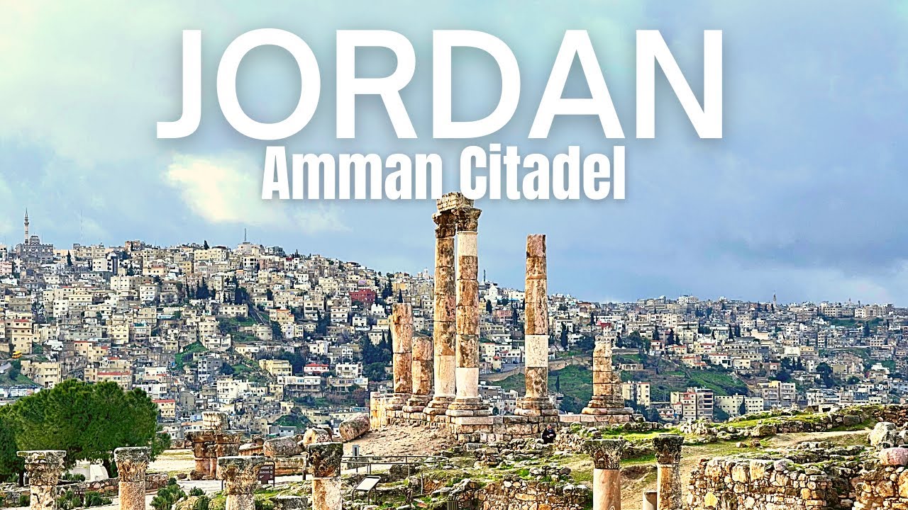 Amman Citadel Jordan  Walking Tour 4K Video | Travel Vlog Jordan