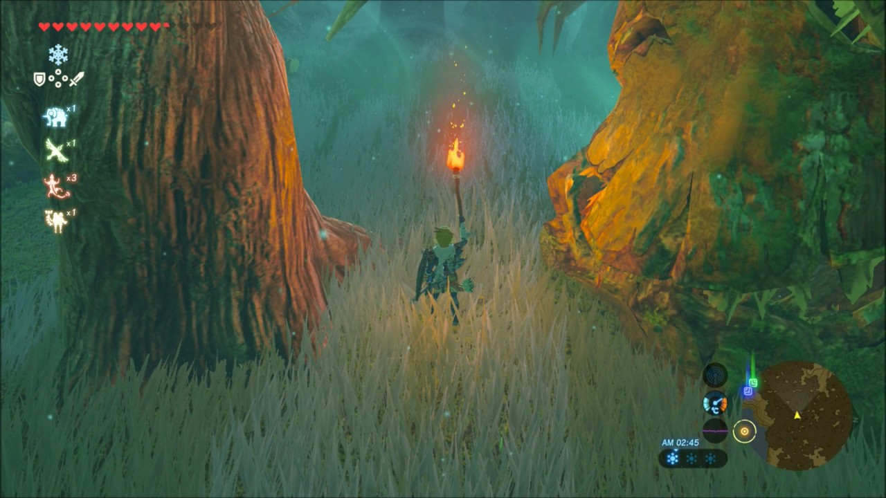 ゼルダの伝説　ブレスオブザワイルド 迷いの森　コログの森まで　攻略