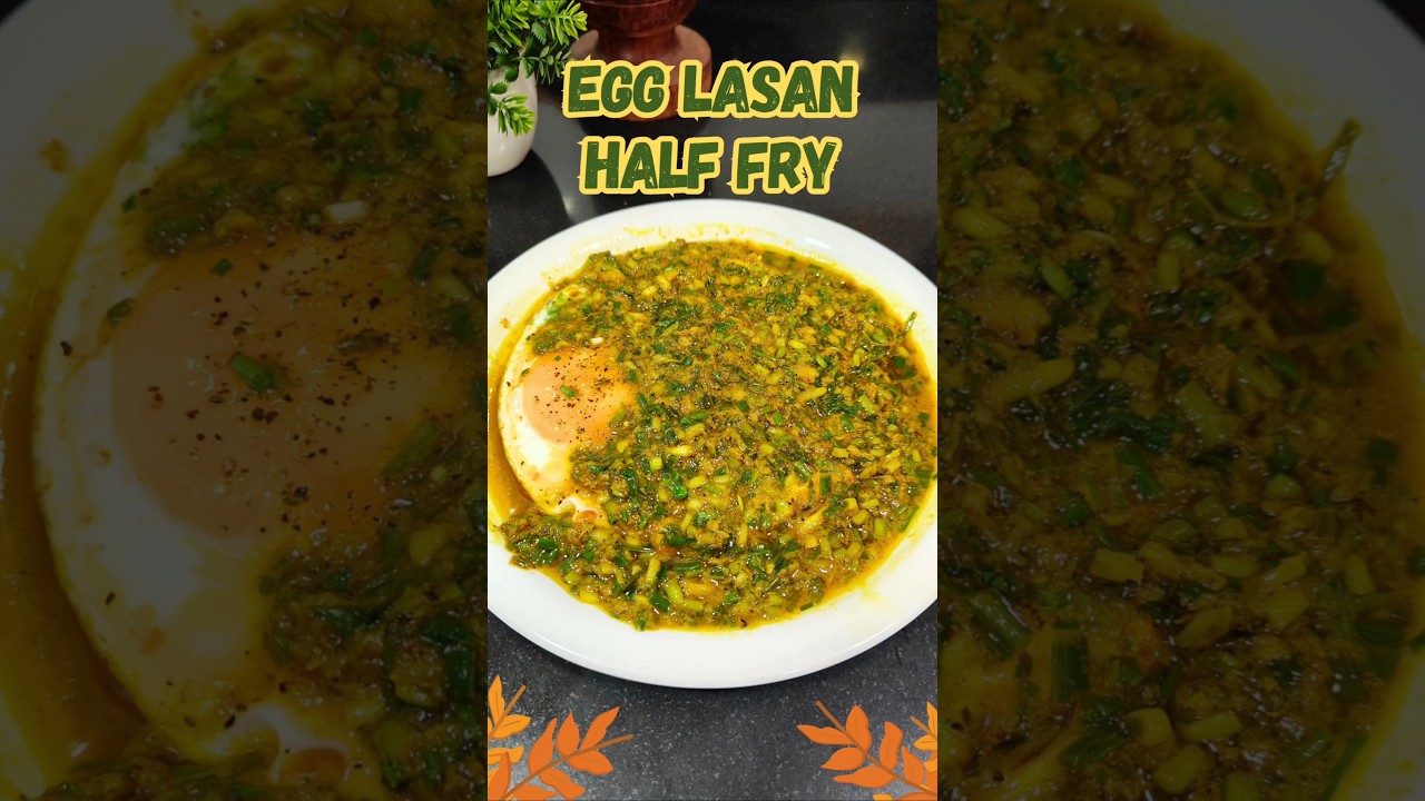 Egg Garlic Half Fry #egg  #shorts