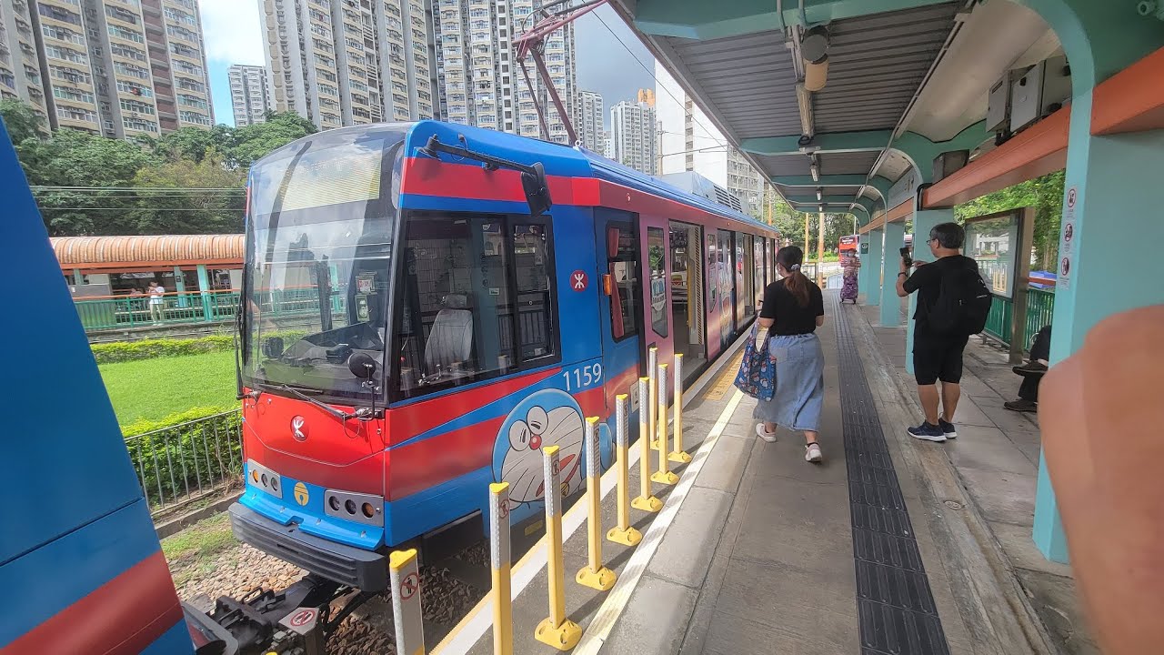 輕鐵507線多啦A夢主題列車往屯門碼頭行車片段 Light Rail Route 507 to Tuen Mun Ferry Pier | Rocky's Studio