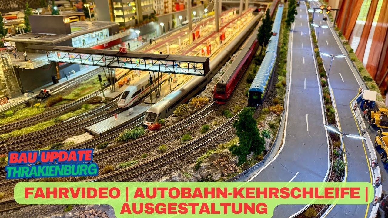 Meine Märklin H0 Anlage | Fahrvideo ICE 4 + Railjet  + Touristik-Zug | Viessmann CarMotion Autobahn