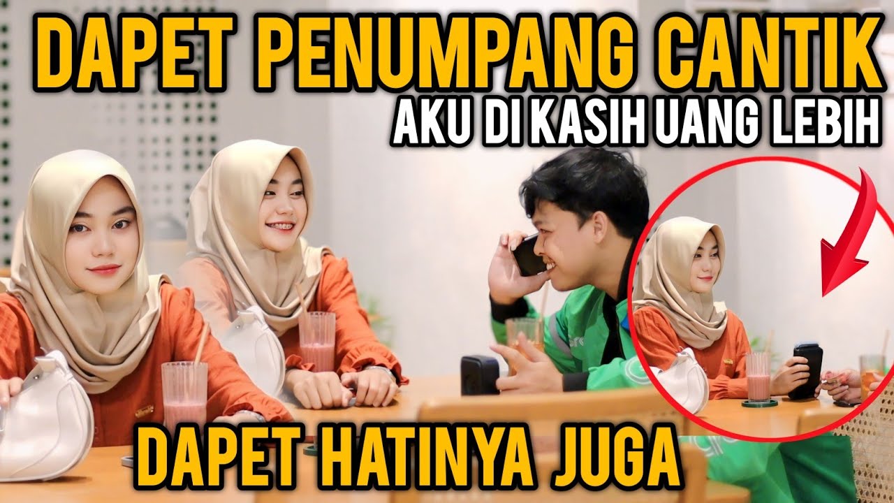 DAPET PENUMPANG SEKALIGUS DAPET HATINYA❗REZEKI OJOL MAH GAK KEMANA HEHE