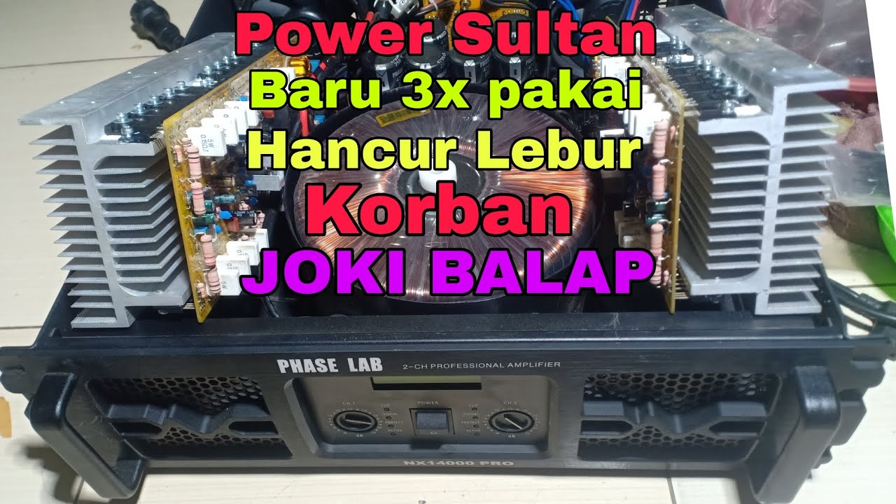 Power SULTAN juga bisa Hancur kalau Jokinya asal jejek