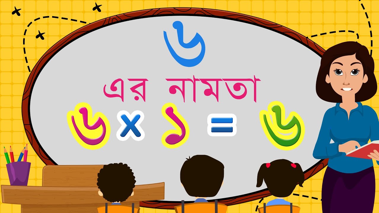 Bangla Namta 6 | Table of 6 in Bengali | Multiplication Tables in Bengali  @Chhota Art - MathsTables