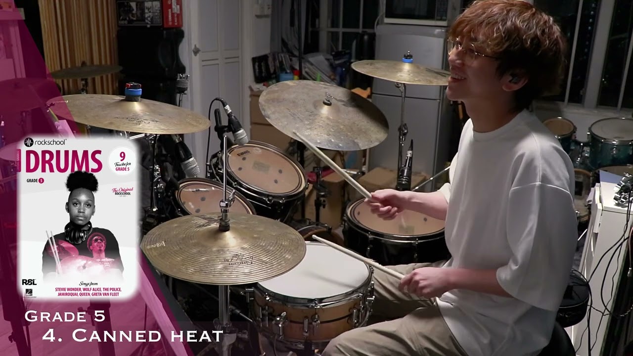 [Grade 5] Canned heat | Rockschool Drums 2024