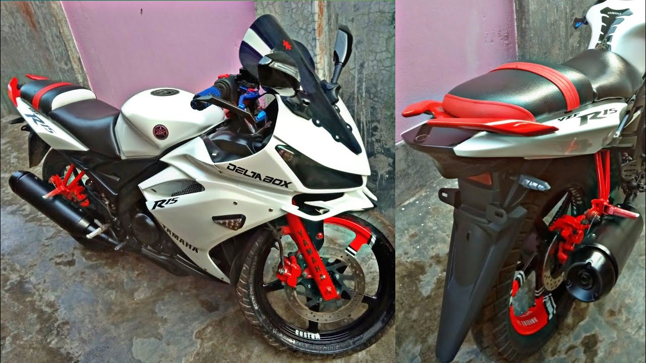 Yamaha R15 v1/R15s single seat modified into split seat