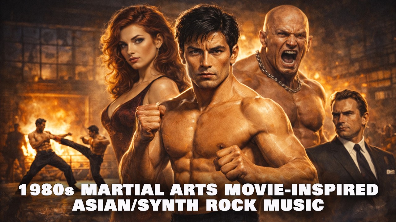 1980s Martial Arts Action Movie-Inspired Asian Synth-Rock Fusion | Retro Cinematic Music