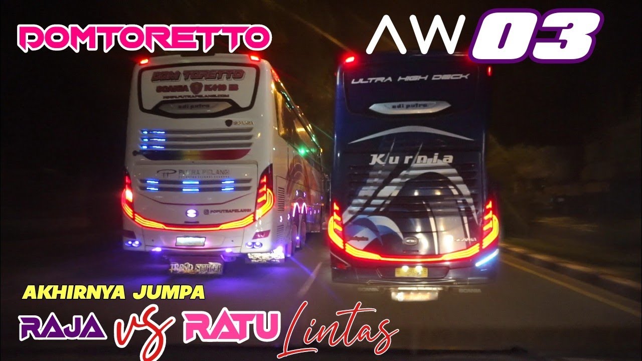 ( Ini Video Yang Kalian Tunggu) DOMTORETTO VS AW 03 🔥JALAN Berubah Jadi SIRKUIT BALAPAN BUS