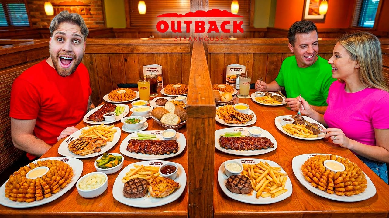 Pedi Tudo o Que a Mesa Do Lado Pedia No OUTBACK e Me Arrependi 😂 