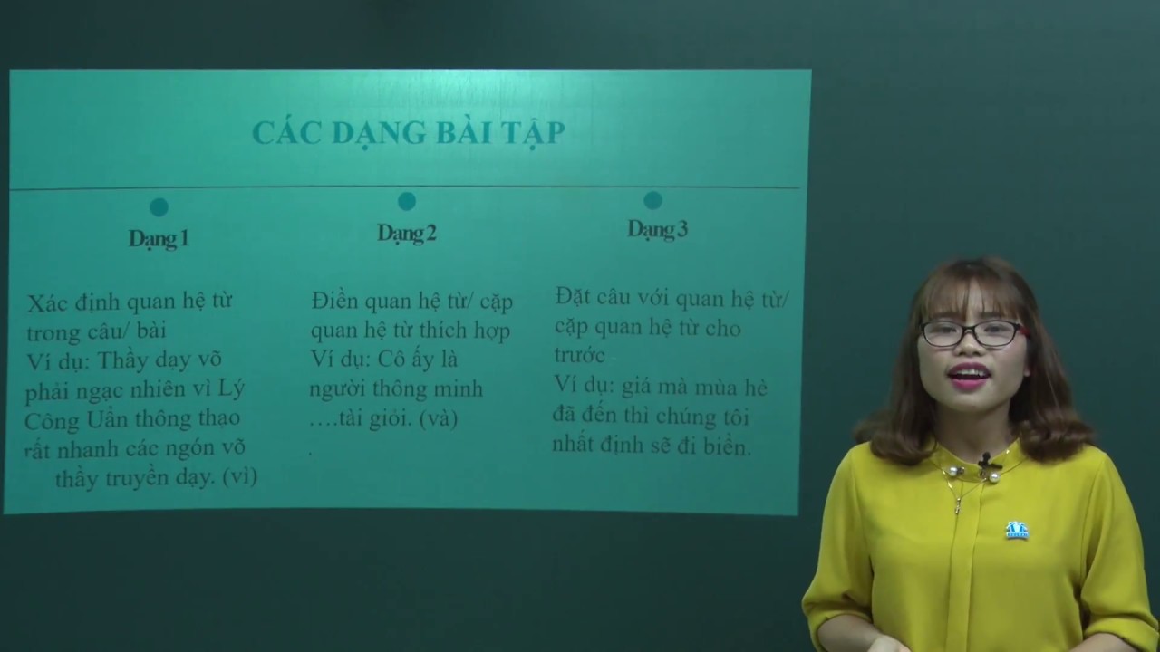 Quan hệ từ và cặp quan hệ từ phần 2 - Tiếng Việt 5 - Cô Trần Thu Hoa - HOCMAI