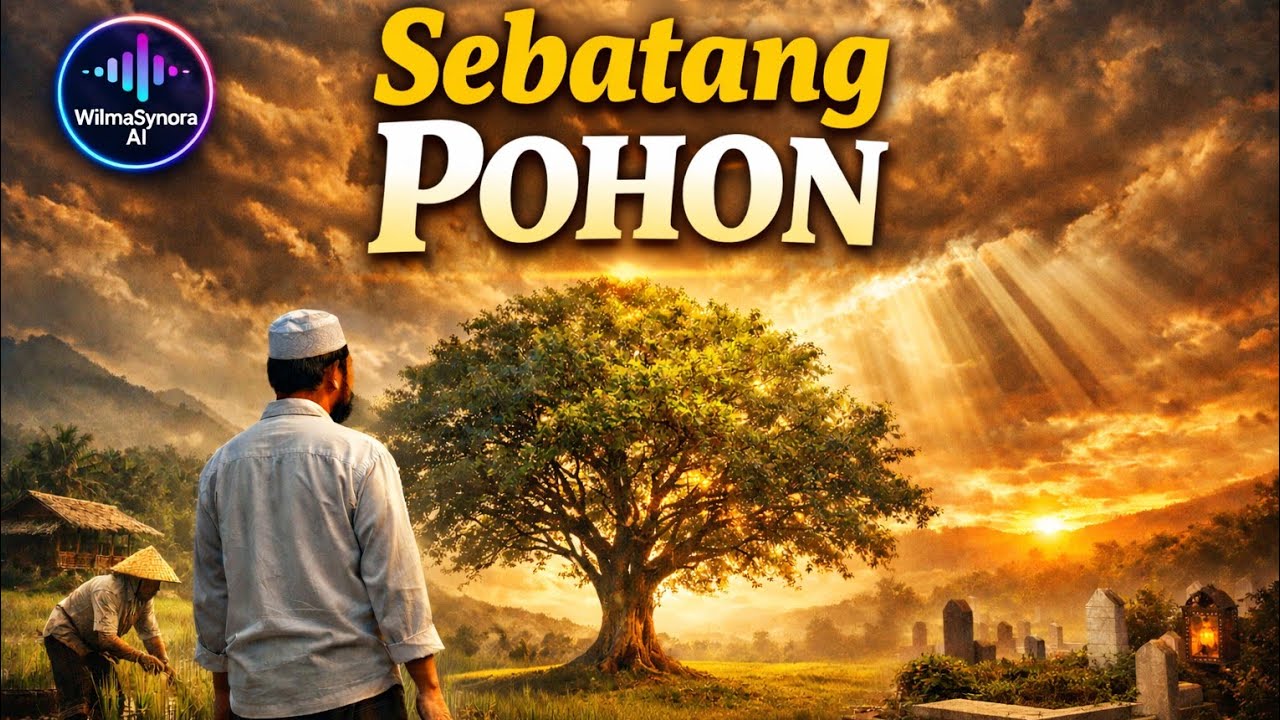 SEBATANG POHON – Cover AI Religi Paling Menyentuh | Vokal Pria Pop Rock Melayu Cinematic