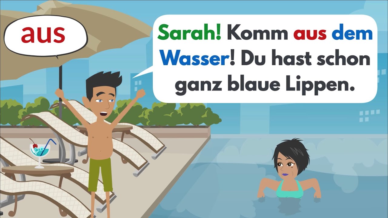 Deutsch lernen mit Dialogen | Die Pr&auml;positionen mit Dativ