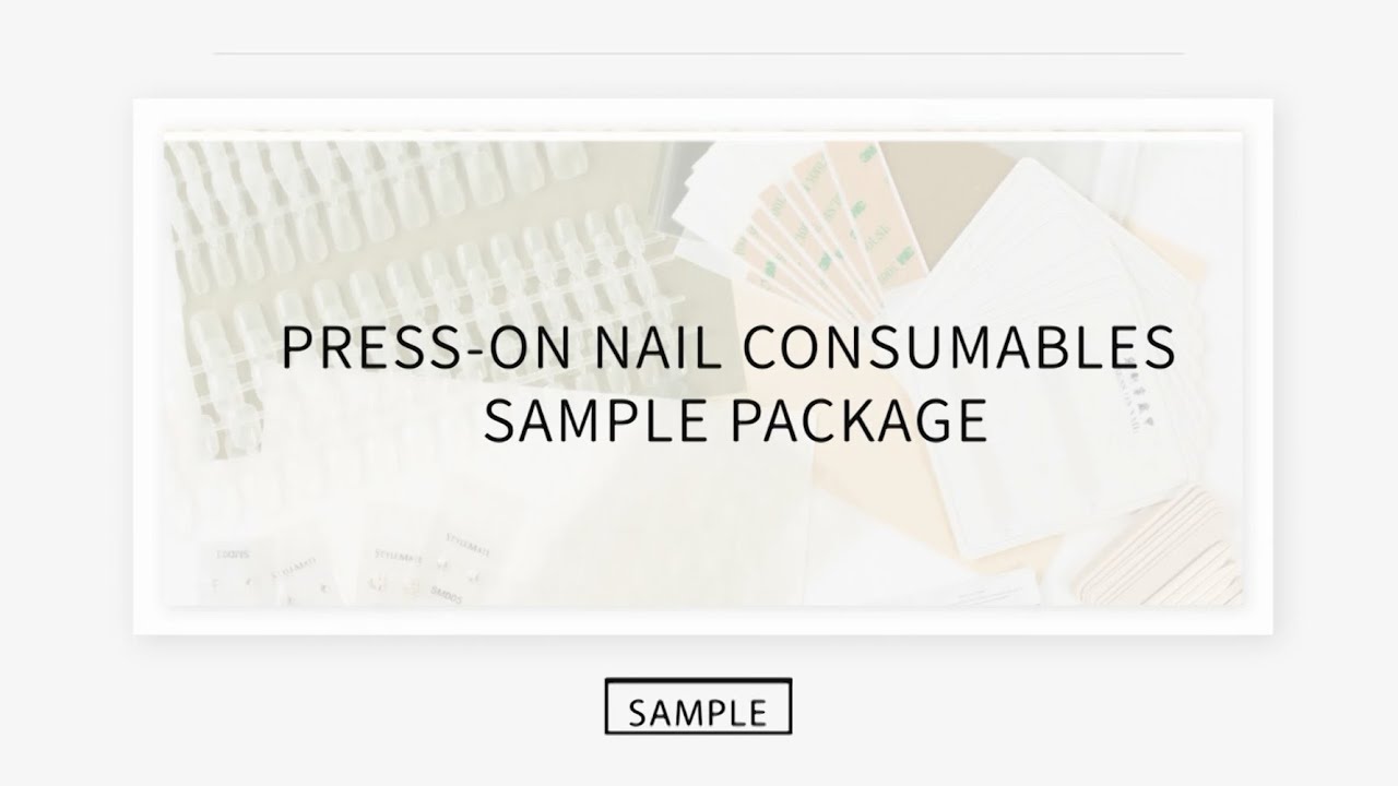 iN5 120 popular colors   ft.  Press-on Nail Consumables Sample Package