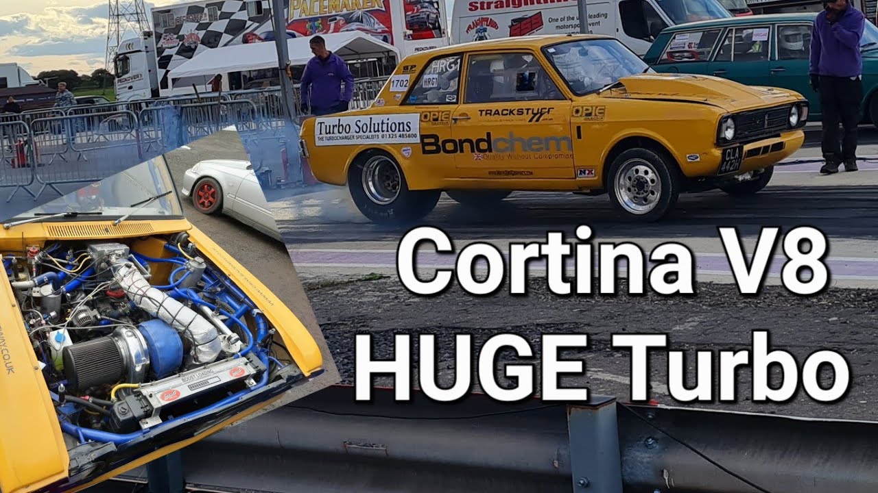 Ford Cortina With HUGE Single Turbo Drag Car