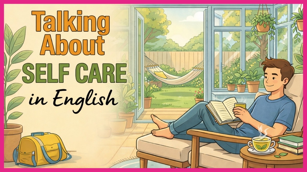 How to Talk About Your Self-Care Routine in English | Easy English Podcast