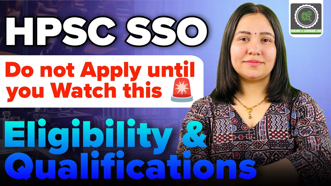 Don't Apply for HPSC SSO Until You Watch This! Eligibility & Qualifications 2026 | Forensic Science