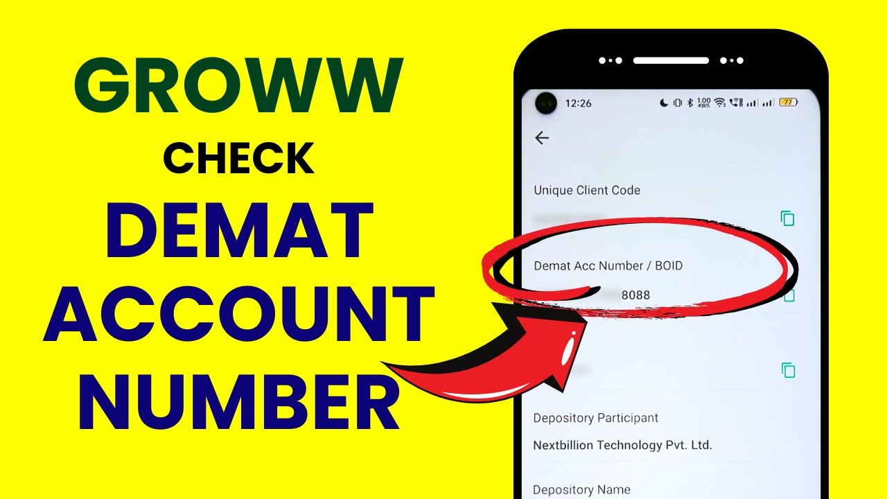 How to Find or Check Demat Account Number in Groww Application?