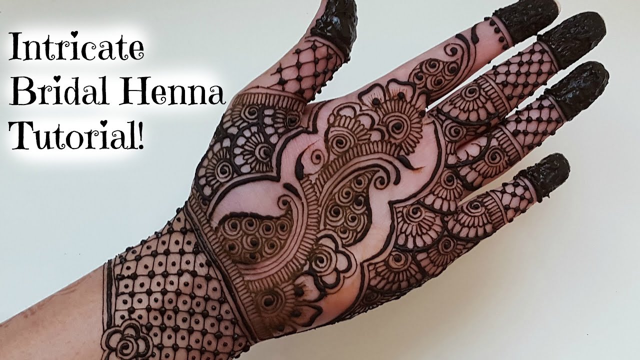 Intricate bridal henna tutorial | Henna Art by Aroosa