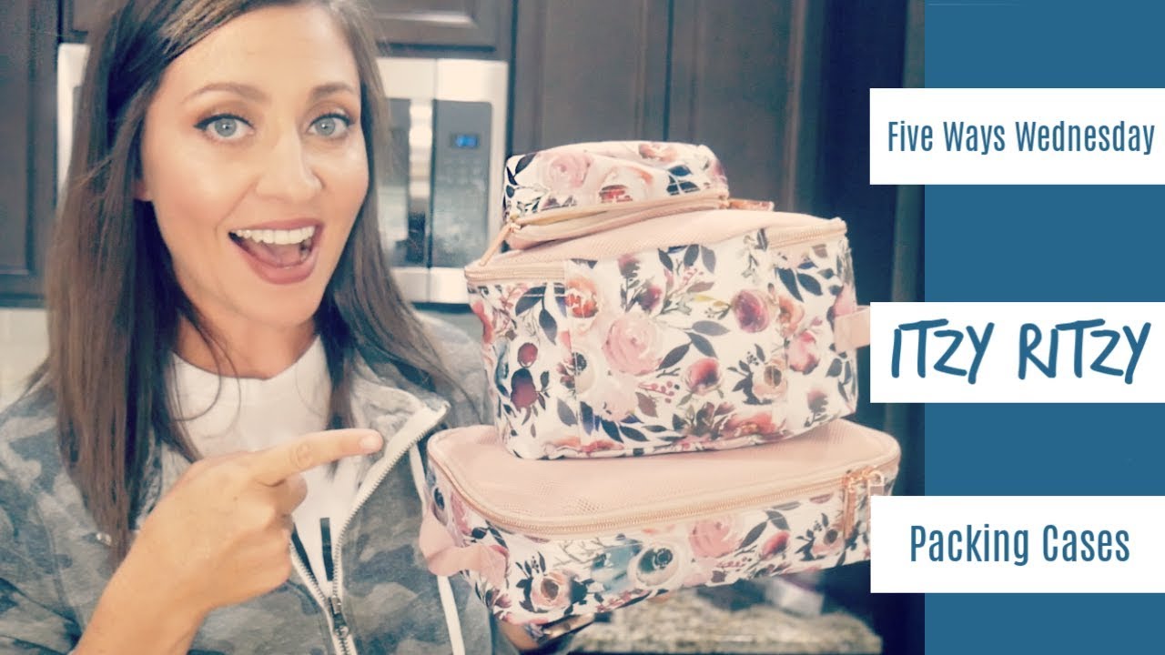 FIVE WAYS WEDNESDAY // ITZY RITZY Packing Cubes in Floral Blush