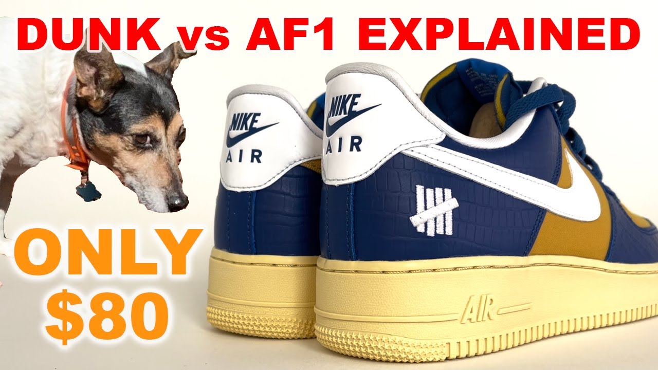 What is DUNK vs AF1 UNDFTD - 5 on It? And why are they so cheap? Court Blue White Goldtone