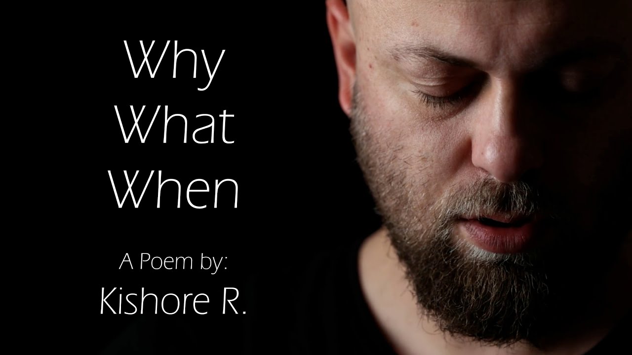 Have you ever paused to wonder why you're here? - Kishore R.