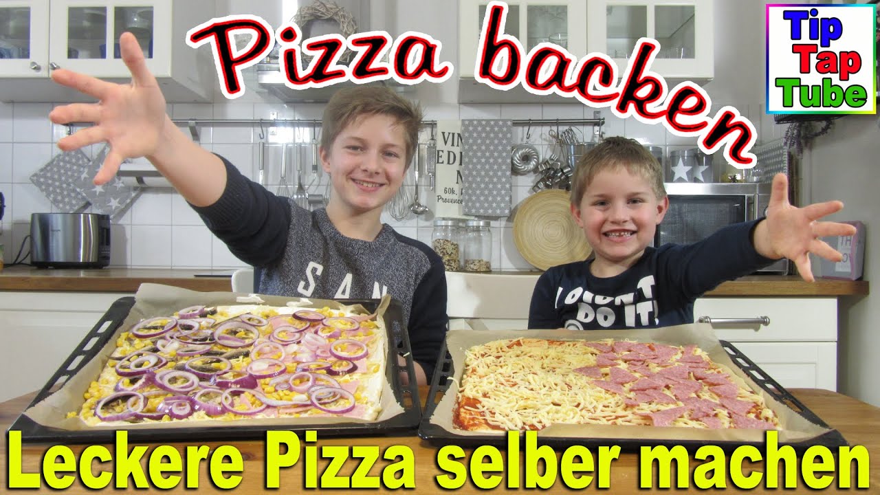 Pizza selber machen DIY Kinderleicht backen einfach, lecker und schnell Kinderkanal
