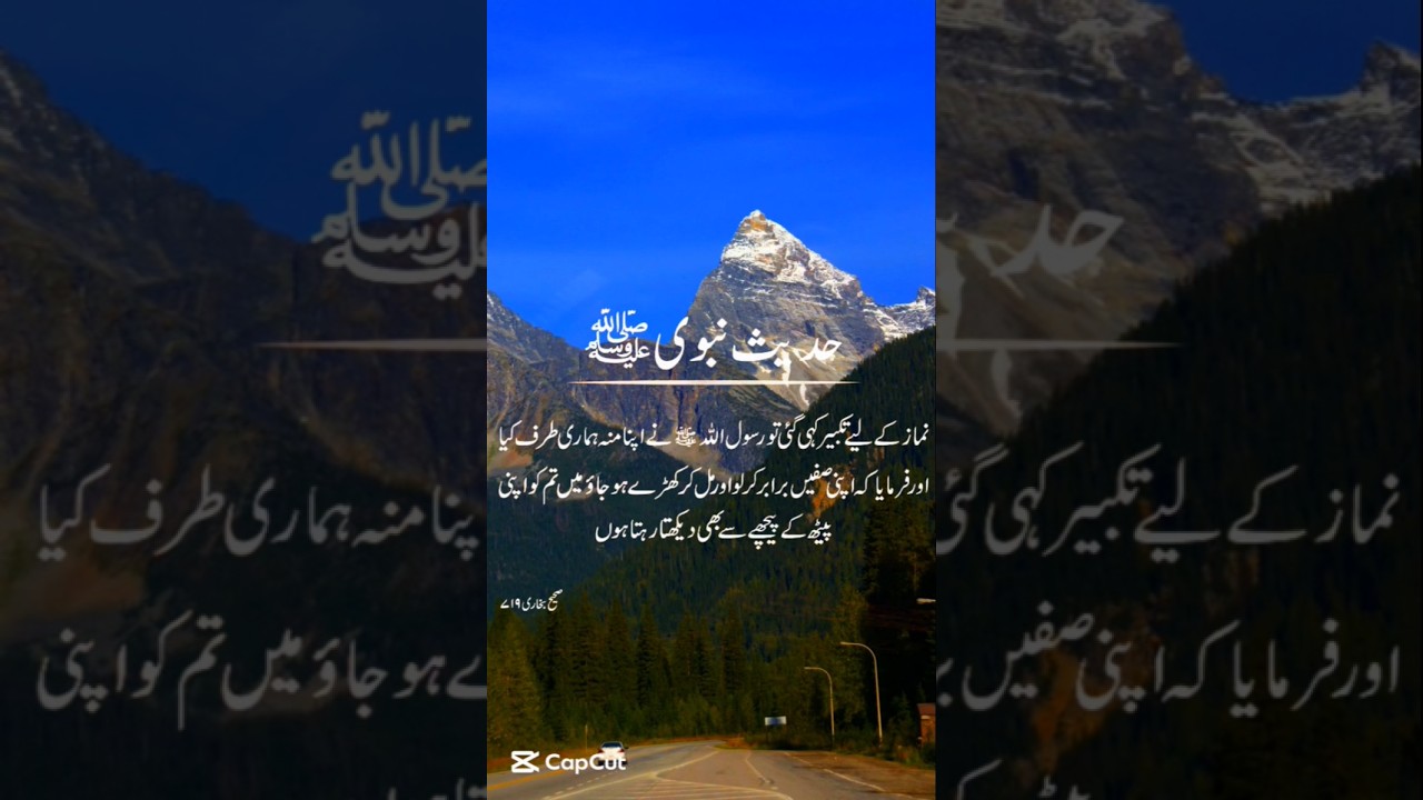 Straighten Your Rows in Prayer | Hadith of the Prophet ﷺ | Sahih Bukhari