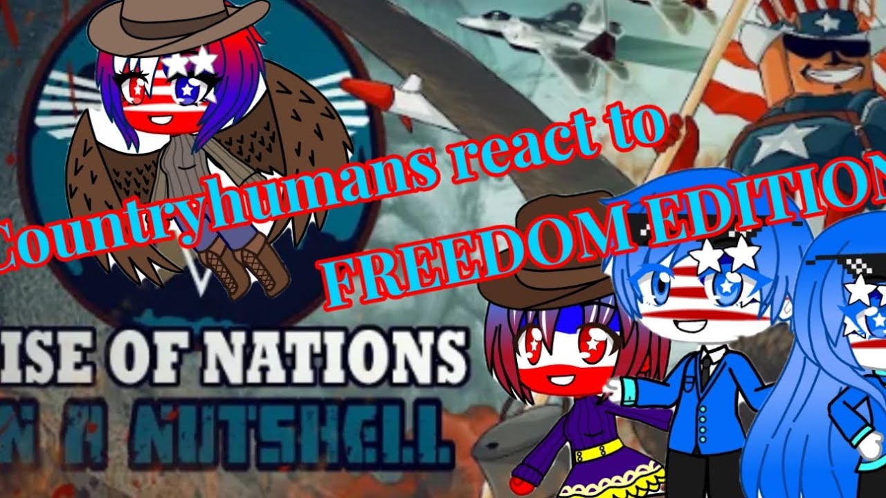 Countryhumans react to Tankfish Rise of Nations (FREEDOM EDITION)