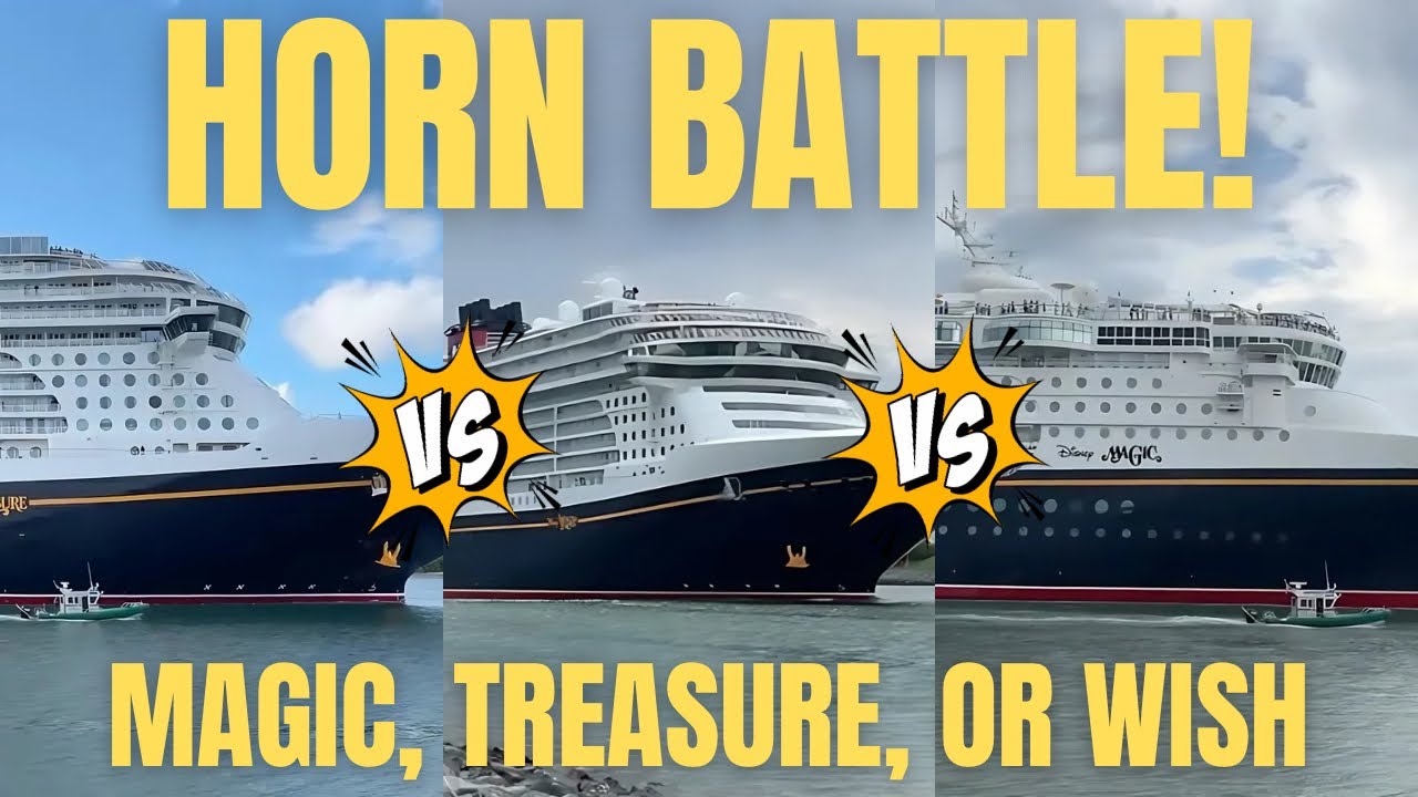 Who Won the Weekend?!? | Disney Cruise Ship Horn Battle | Port Canaveral Fl