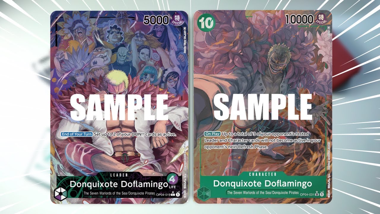 Green Purple Doflamingo Deck Profile OP04 - One Piece TCG