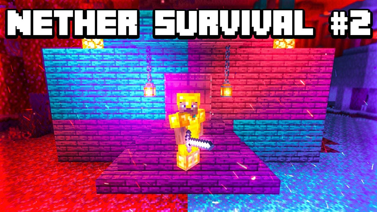 Making a Nether Base in Minecraft 1.16 (Nether Survival #2)