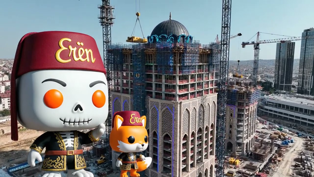 Ottoman Cyberpunk Skyscraper Built From Scratch 🏗️ | ASMR Construction Time-Lapse (No Talking)