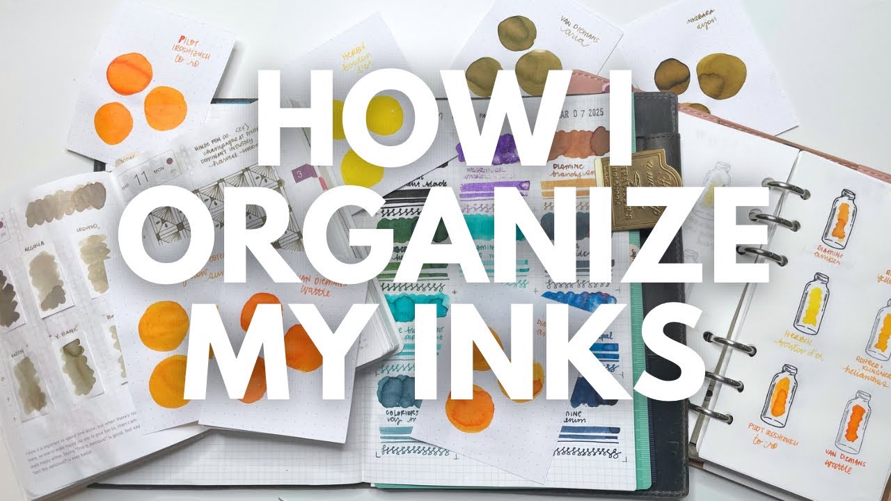 How I organize my inks // A peek into my ink collection and the famous spreadsheet! #fountainpenink