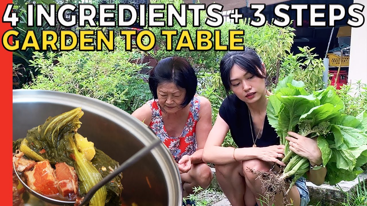 Hot & Sour MUSTARD GREEN VEGETABLE STEW (Choi Keok / Suen Lat Choy Recipe)
