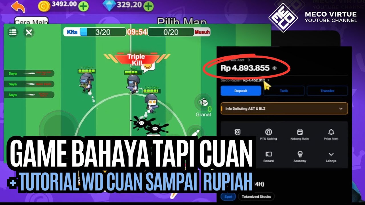 Bahas Detil Game Cuan + Tutorial WD Cuan Sampai Rupiah - Gun Battle Party [Browser]