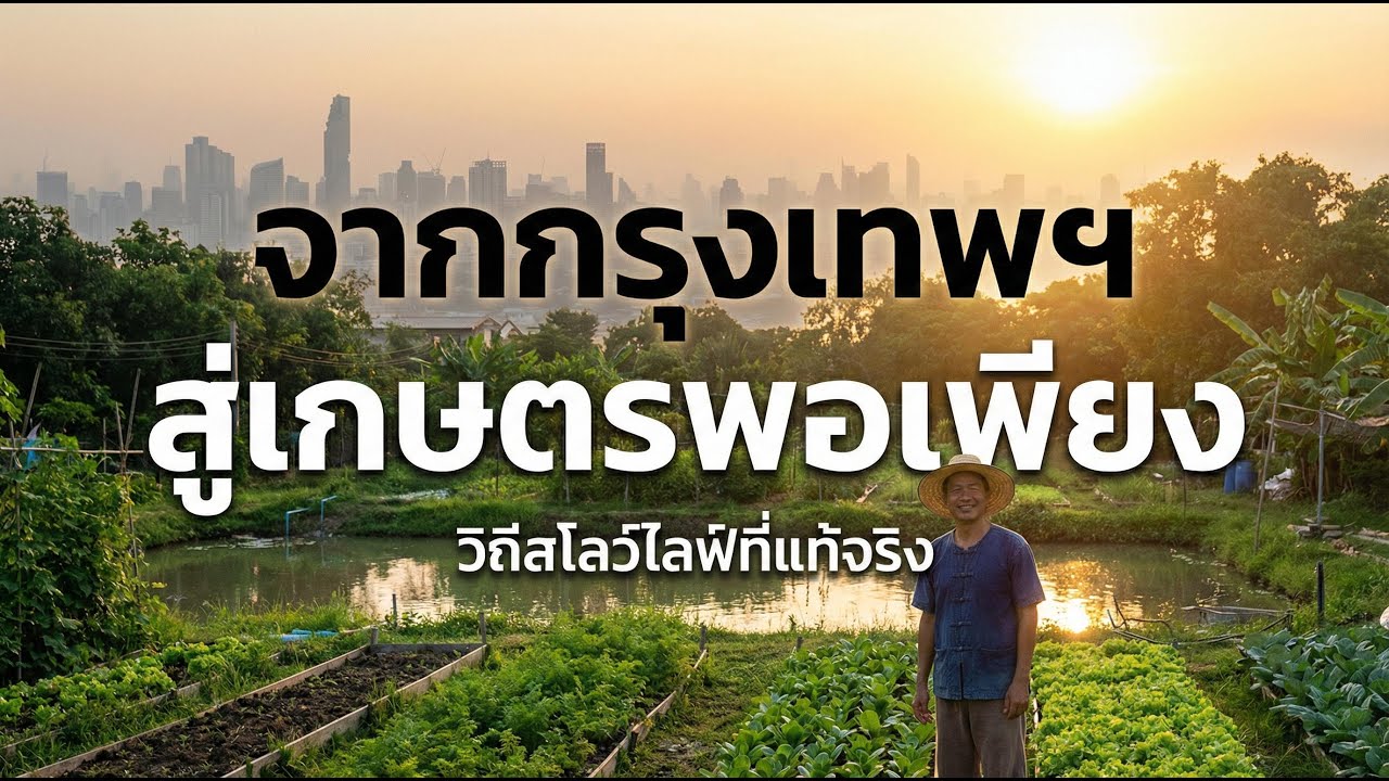 จากกรุงเทพฯ สู่ชีวิตเกษตรพอเพียง 🌱 วิถีสโลว์ไลฟ์ใกล้ชิดธรรมชาติ