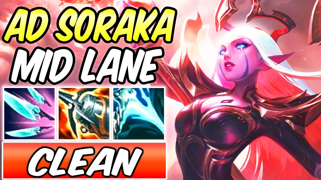 AD SORAKA MID S+ NIGHTBRINGER ADC GAMEPLAY | New CRIT Build & Runes | League of Legends