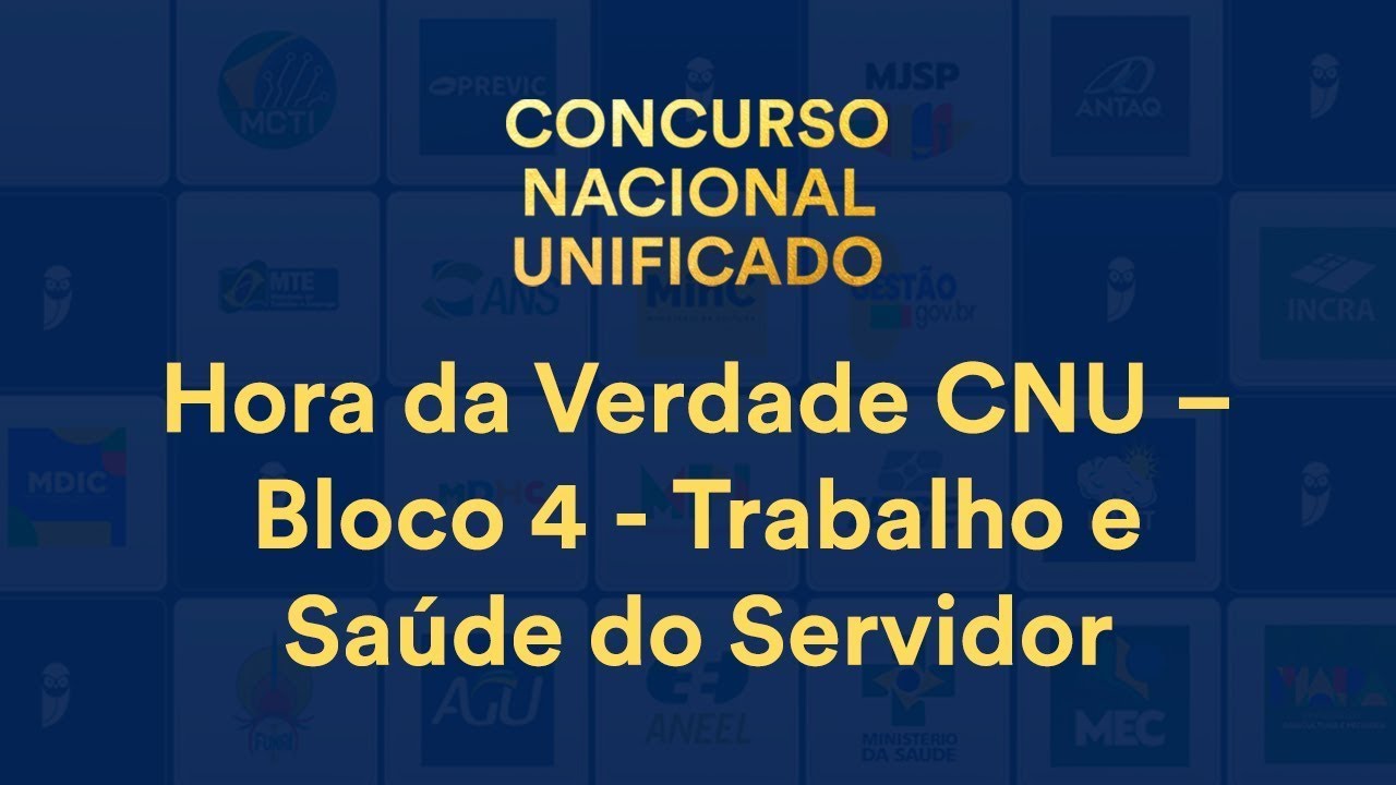 Hora da Verdade CNU – Bloco 4: Segurança do Trabalho - Prof. Mara Camisassa