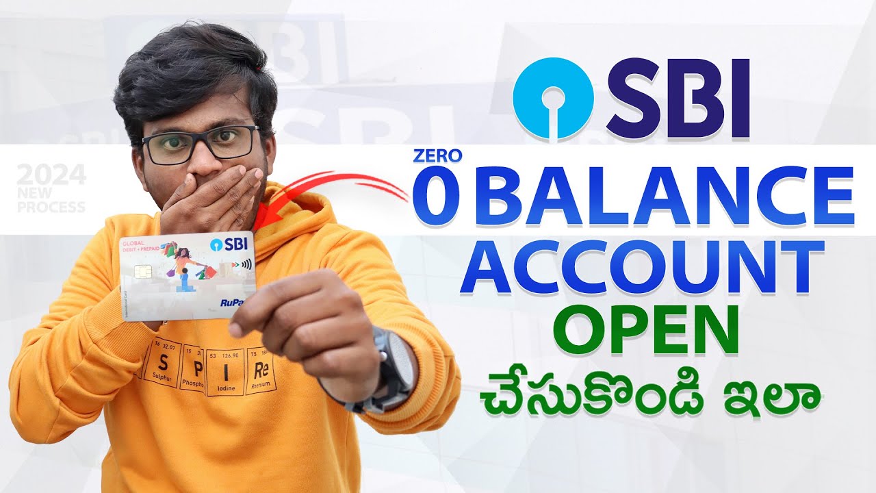 SBI Zero Balance Account Opening 2024 | How to open SBI Account Online | State Bank Account Telugu