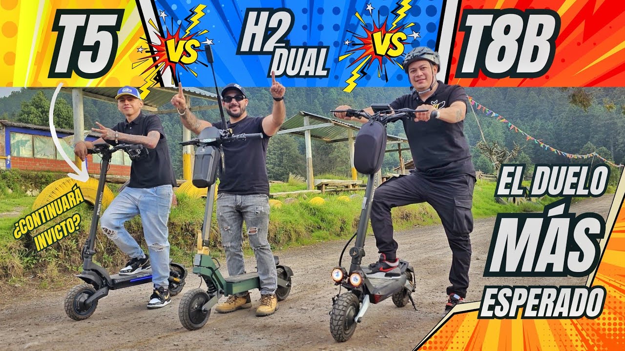 Probamos los tres scooters todo terreno en un circuito de terracería