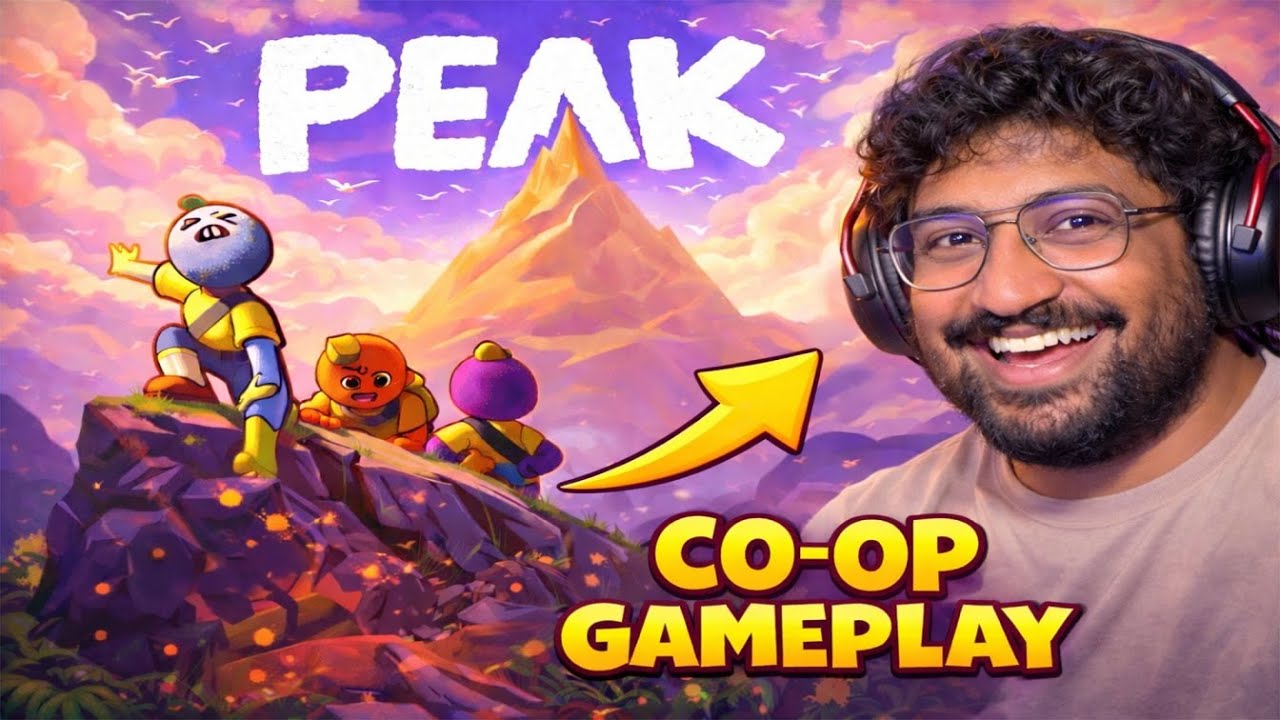 PEAK Game Telugu | Friend Tho Crazy Co-Op Gameplay  Mountain Climb Challenge