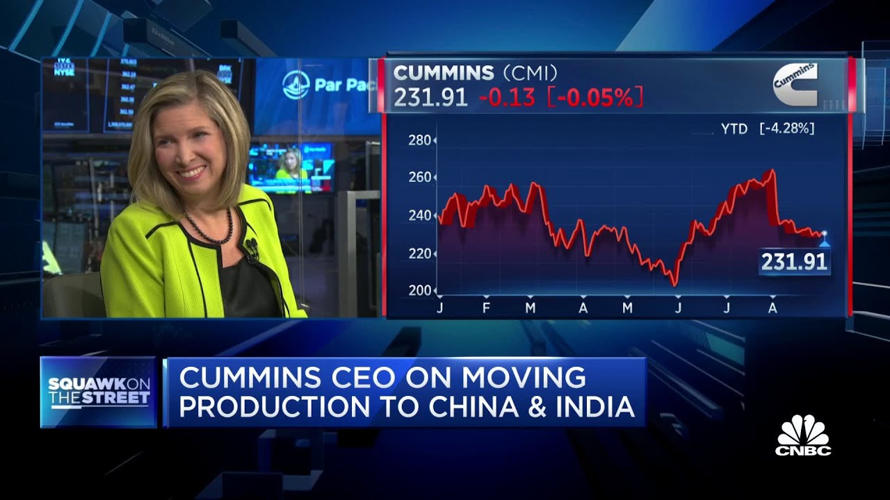 China's market looking 'really depressed' for us, says Cummings CEO Jennifer Rumsey
